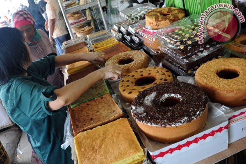 Pedagang kue lebaran