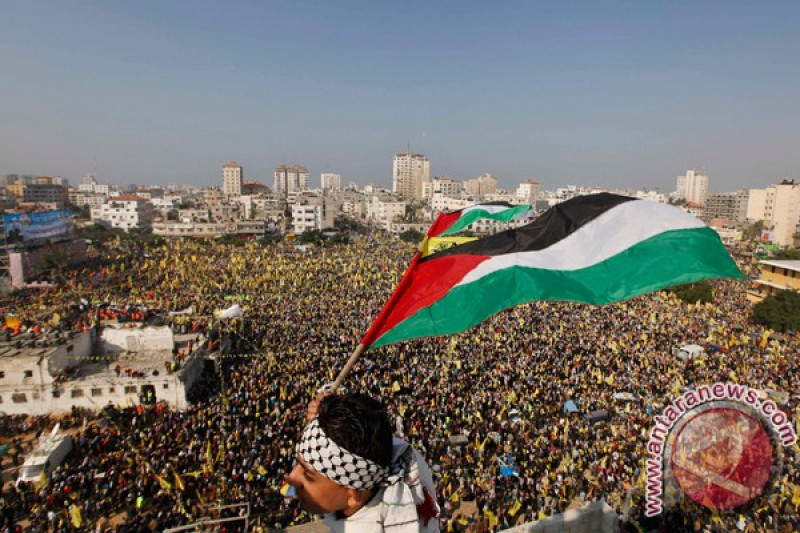 Bendera Palestina resmi berkibar di PBB - ANTARA News