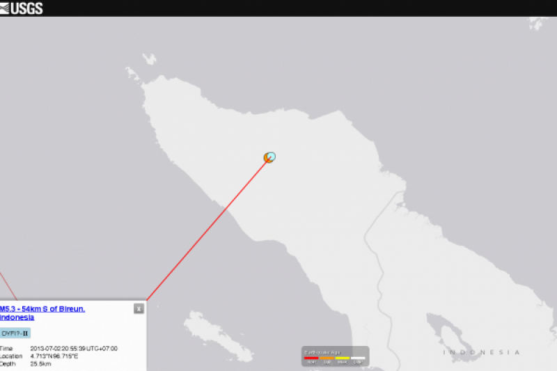 Gempa Kembali Guncang Banda Aceh