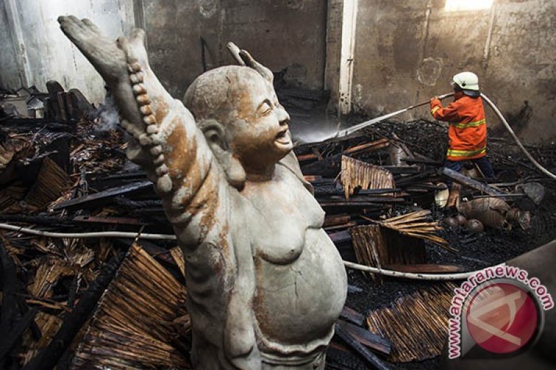 Kebakaran Gudang Gerabah Kasongan