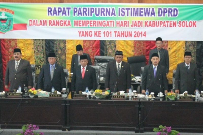 Rapat Paripurna Istimewa Kabupaten Solok