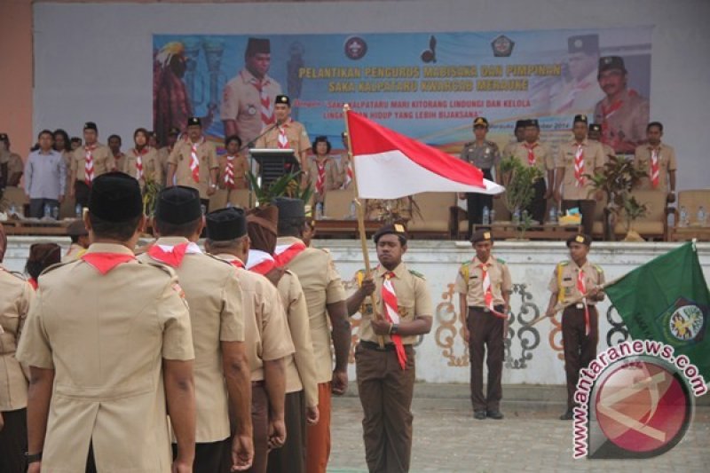 Pelantikan Saka Kalpataru di Merauke