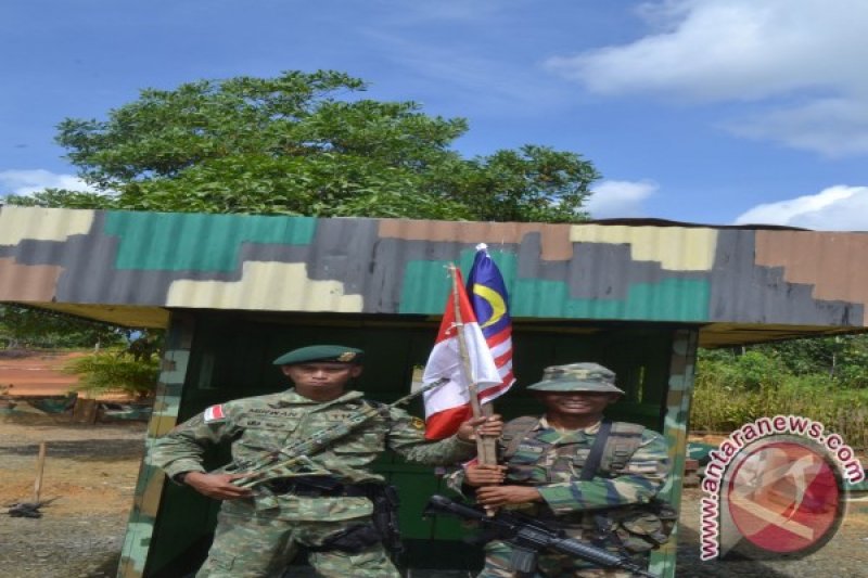 Penutupan Patroli Gabungan Patok Perbatasan TNI-TDM