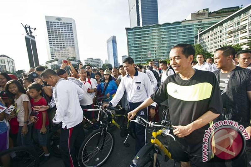 Jokowi Olahraga Sepeda