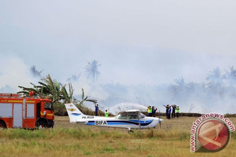 Lahan Bandara Blimbing Sari Terbakar