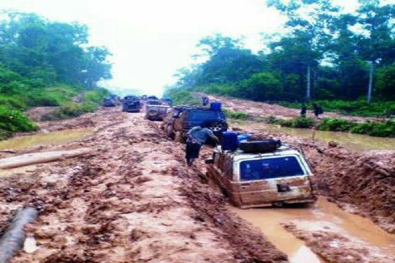 Jalan rusak parah di Mesuji