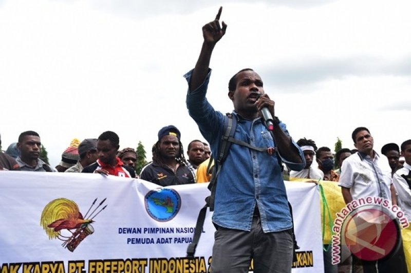 Demo mahasiswa Papua terkait Freeport