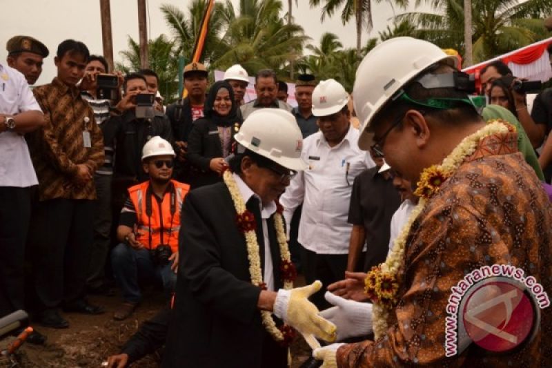 Peletakan Batu Pertama Jembatan Cimpago Padang Pariaman