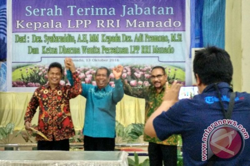 Serah terima Kepala LPP RRI Manado