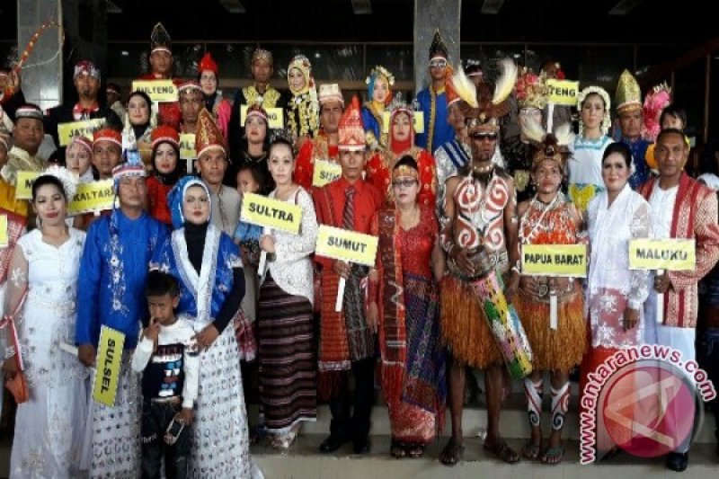 Peserta aksi Nusantara Bersatu di Jayapura Papua