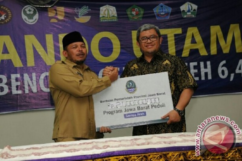 Pemprov Jabar Bantu Rp4 Miliar untuk Aceh 