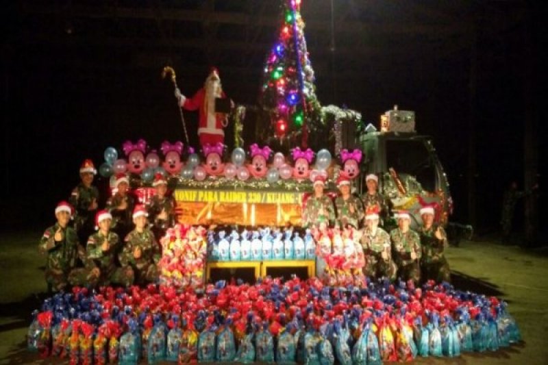 Satgas Pamtas Ri Png Gelar Karnaval Natal Di Boven Digoel Antara News Papua