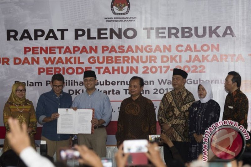 Penetapan Cagub Cawagub Jakarta Terpilih 