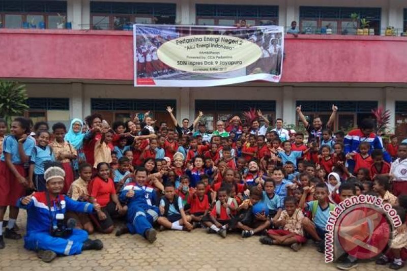 Pertamina mengajar di SD Inpres Dok 9 Jayapura