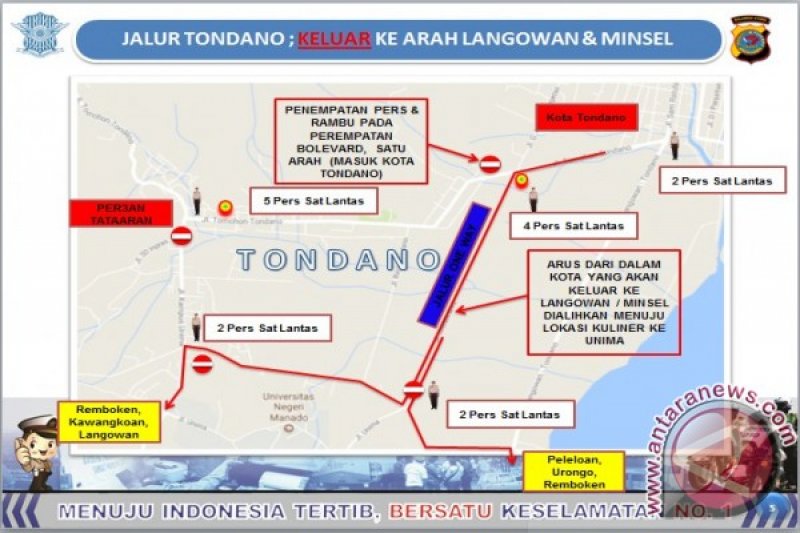 Jalur Tondano: Keluar ke Arah Langowan dan Minsel