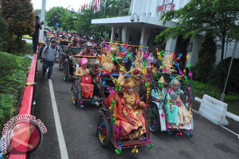 Pawai Nikah Massal di Palembang