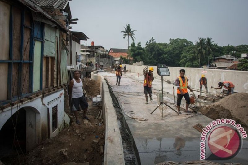 Progres Normalisasi Sungai Ciliwung