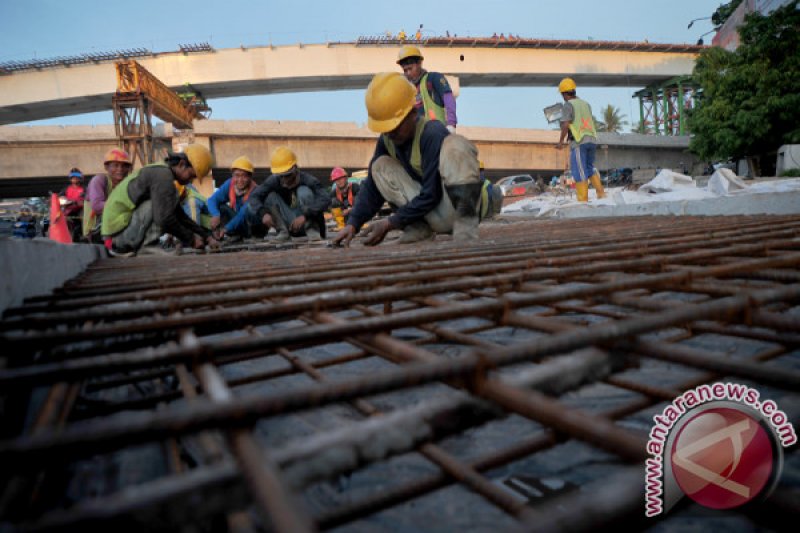 Aktivitas pekerjaan flyover  simpang bandara  