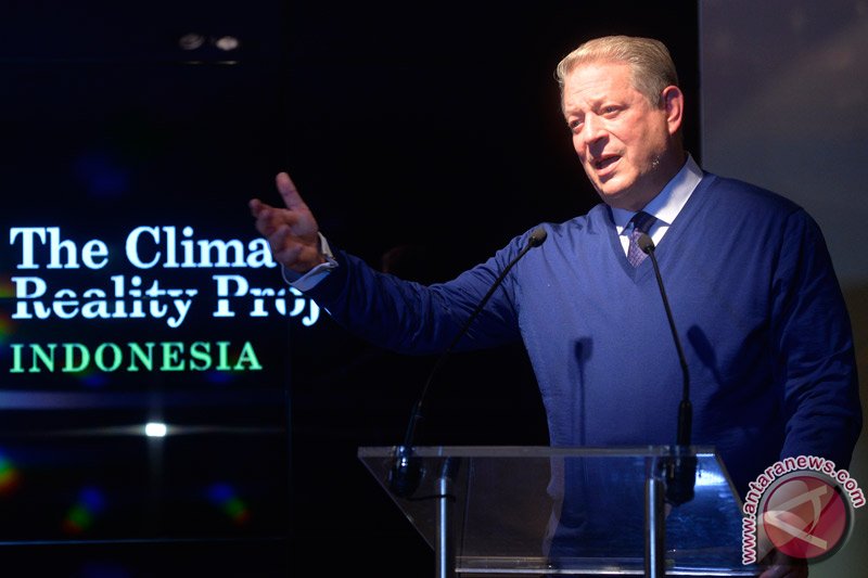 Al Gore Di Paviliun Indonesia