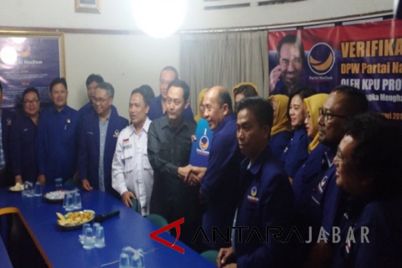 KPU Jawa Barat verifikasi Partai Nasdem 