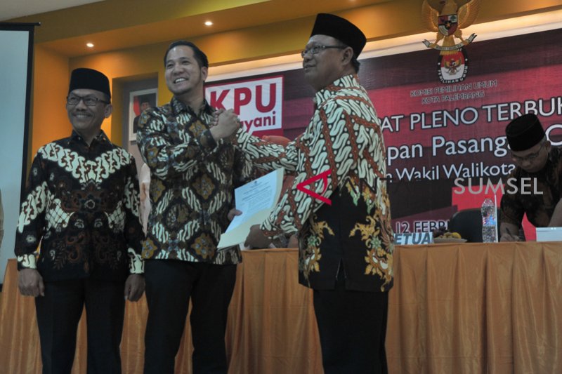 Penetapan Calon Wali Kota Palembang