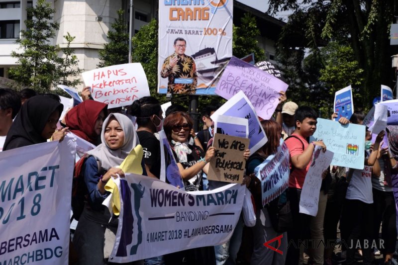 Women`s March  2018 di Bandung soroti lima isu