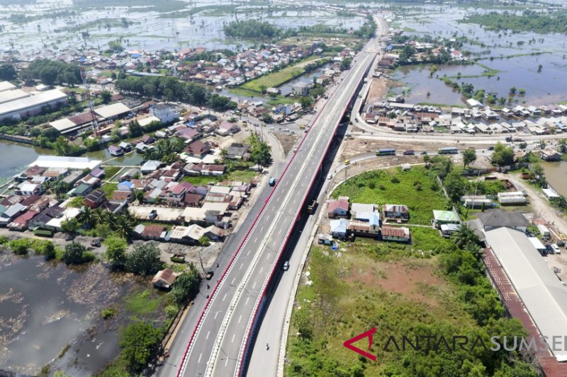 Pembangunan Jembatan Layang Keramasan Rampung