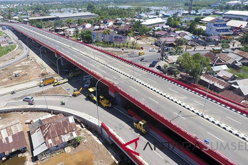 Pembangunan Jembatan Layang Keramasan Rampung