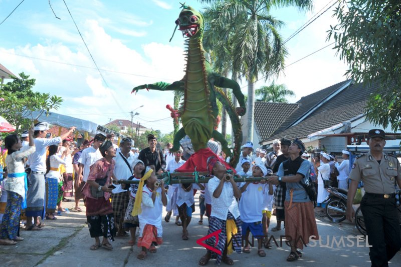 Pawai Ogoh-Ogoh di Palembang 