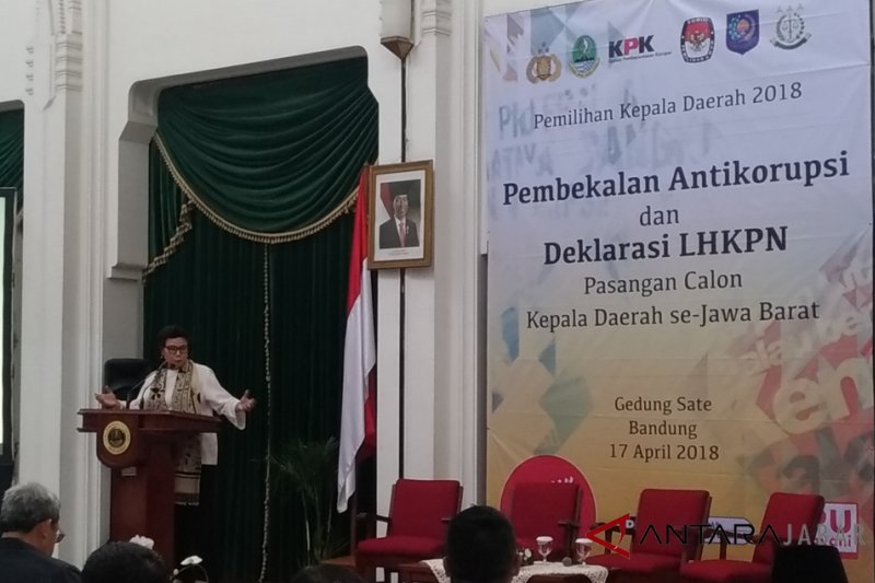 KPK beri pembekalan kepada seluruh calon kepala daerah se-Jabar