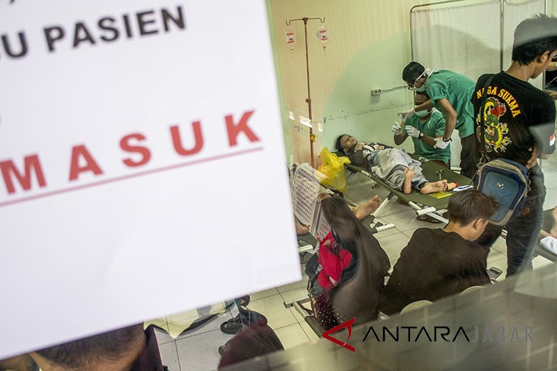 Korban oplosan yang masuk RSUD Cicalengka 103 orang