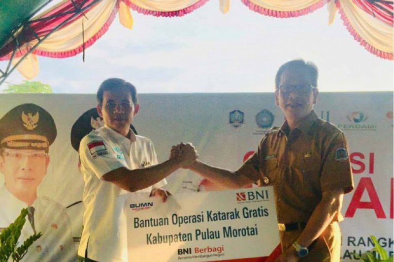 BNI Manado Gelar Operasi Katarak Gratis di Morotai