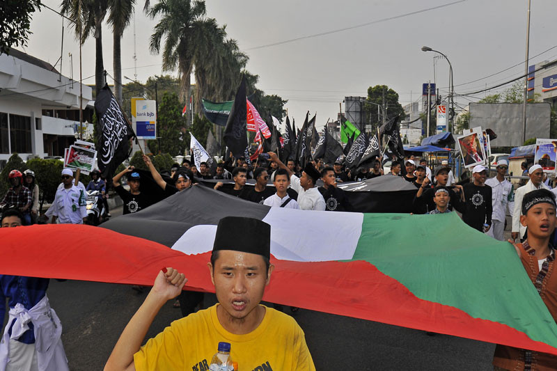 Aksi solidaritas untuk Palestina