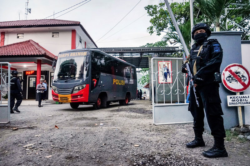 Persiapan pemindahan napi teroris Nusakambangan