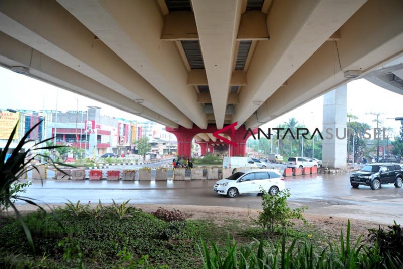 Pembangunan  Flyover Simpang Bandara Palembang mulai digunakan