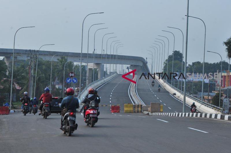 Pembangunan  Flyover Simpang Bandara Palembang mulai digunakan