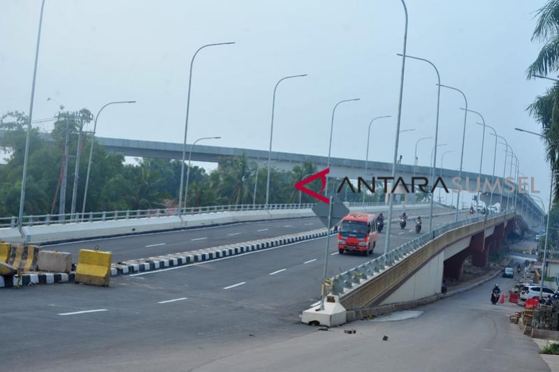 Pembangunan  Flyover Simpang Bandara Palembang mulai digunakan