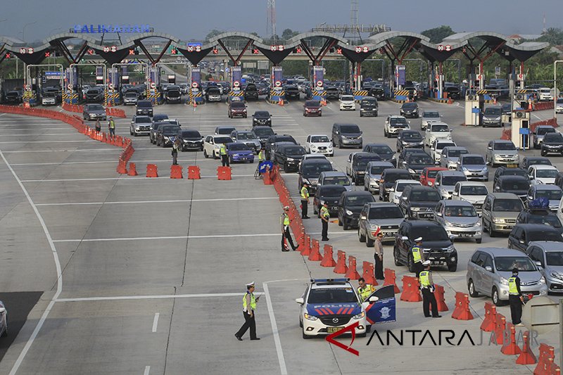 Kendaraan balik GT Palimanan baru 69,04 persen