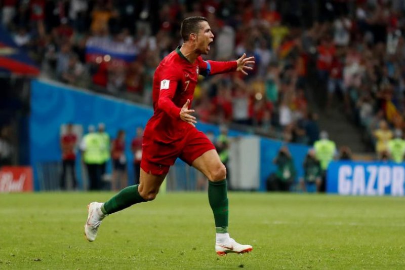 Tri gol Ronaldo tahan Spanyol