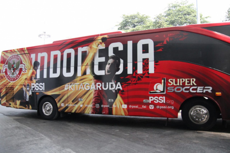 PSSI punya dua bus baru untuk timnas Asian Games