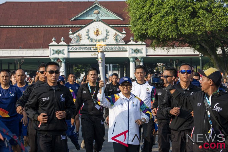 Arak-arakan oboe Asian Games 2018 dimulai