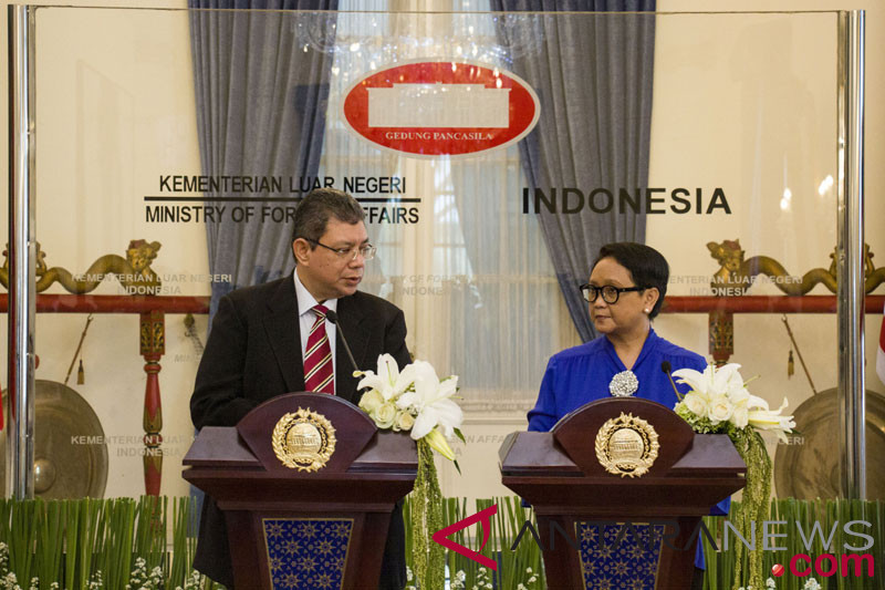 Menlu Malaysia Saifuddin Abdullah berkunjung ke Indonesia