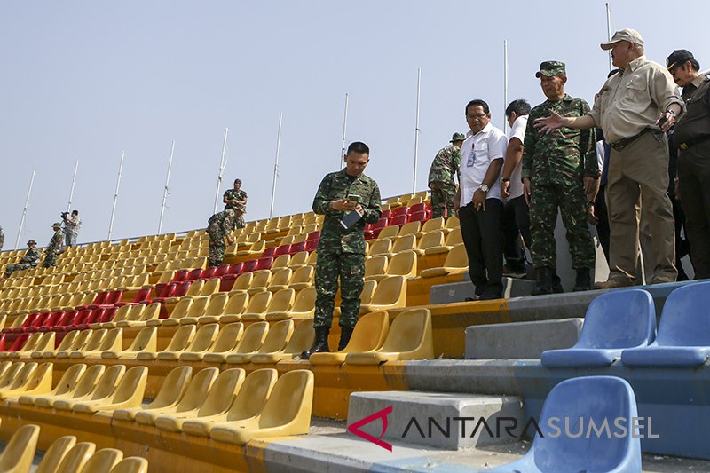 Gubernur Sumsel Tiunjau Kerusakan Stadion GSJ