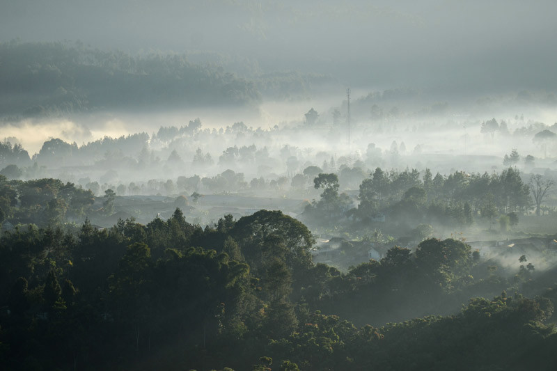 Cuaca dingin di Bandung