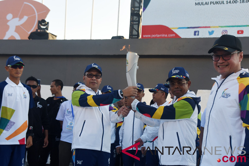 Kirab Obor Asian Games Makassar