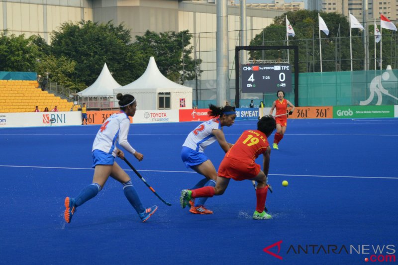 Tim hoki putri China libas Chinese Taipei 9-0