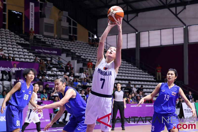 Klasifikasi Basket Putri - Mongolia vs Thailand