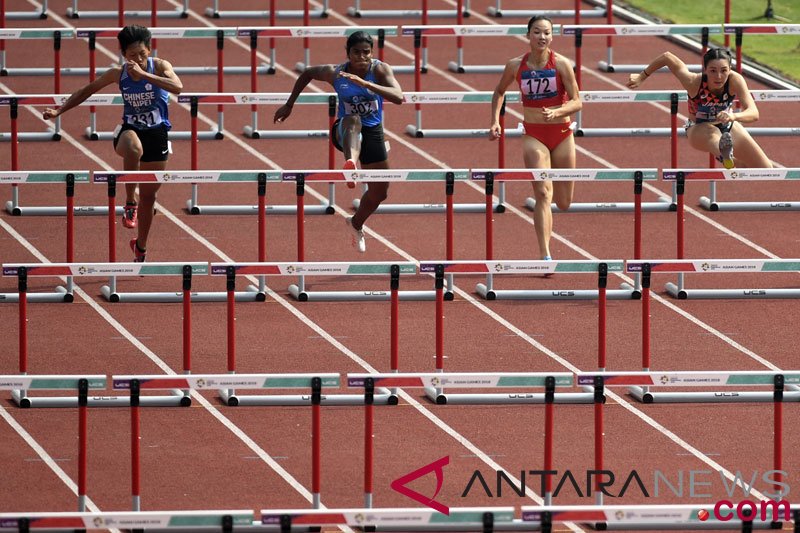 Atletik-Lari Gawang 100 meter Hepthatlon Putri