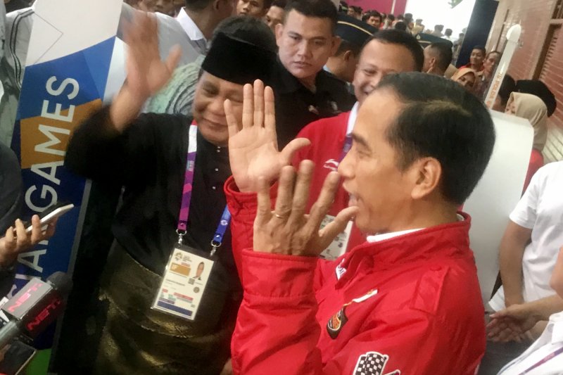 Presiden Jokowi : Selamat Prabowo sukses komandani raihan emas