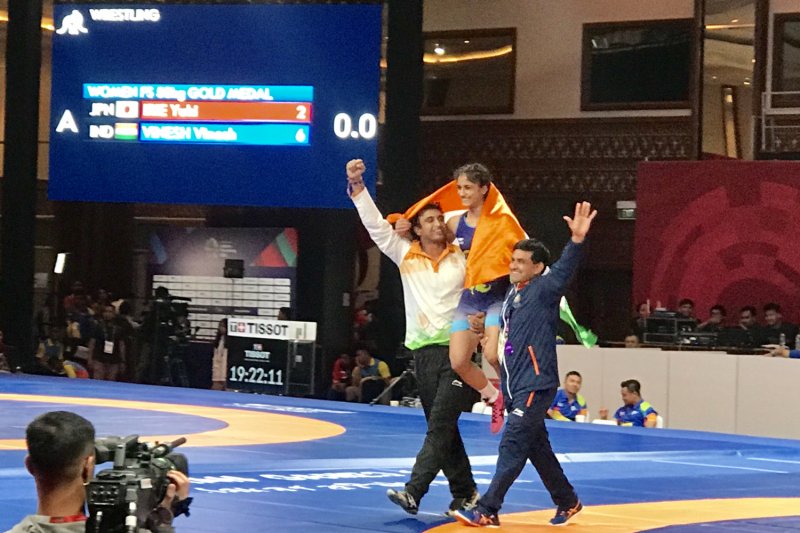 Pegulat India raih medali emas kelas 50kg putri